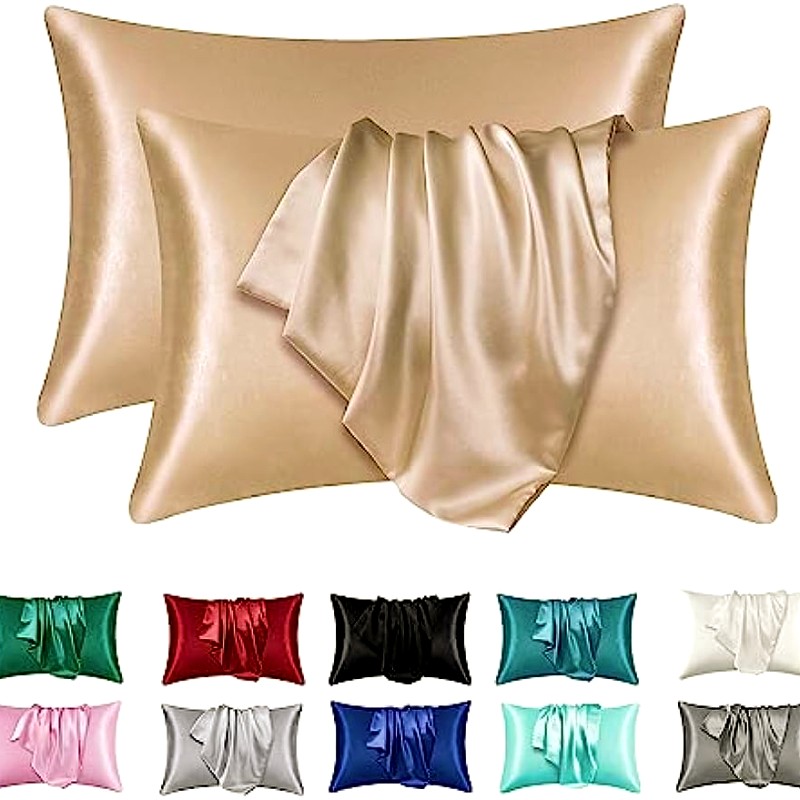 2pcs Satin Silk Pillowcase for - Satin Silk Pillowcase Hair Skin ulasan dan harga