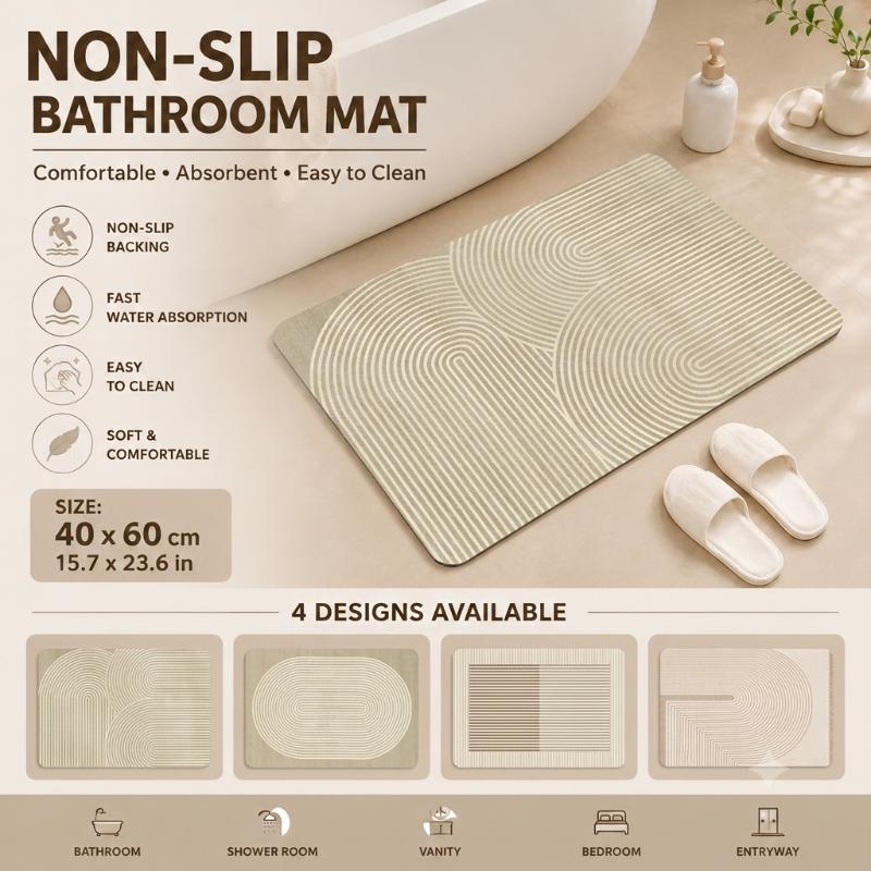 Diatomite Bath Mat Quick Dry A - Quick Dry Diatomite Bath Mat ulasan dan harga