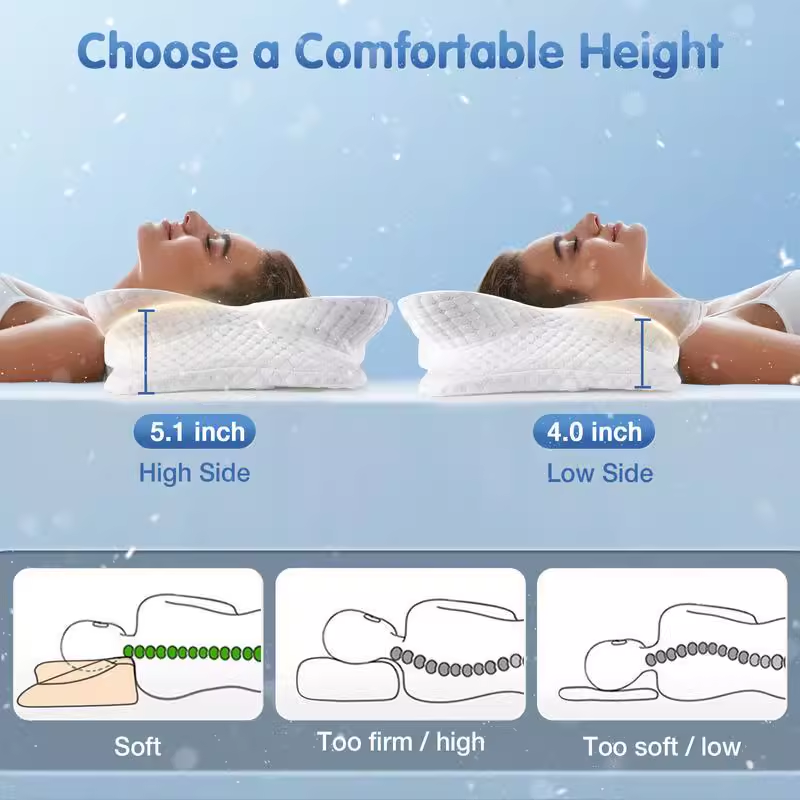 Ergonomic Orthopedic Memory Fo - Memory Foam Orthopedic Pillow Neck Pain ulasan dan harga
