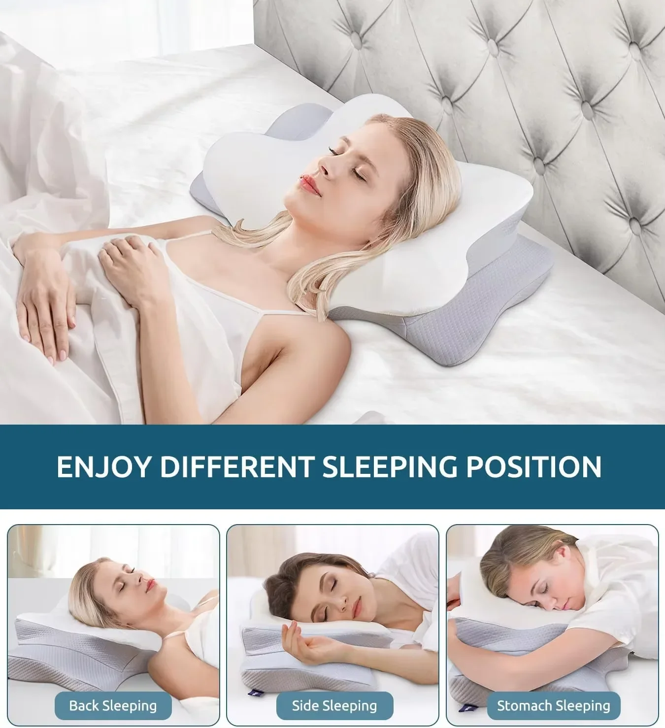 Ergonomic Orthopedic Memory Fo - Memory Foam Orthopedic Pillow Neck Pain ulasan dan harga