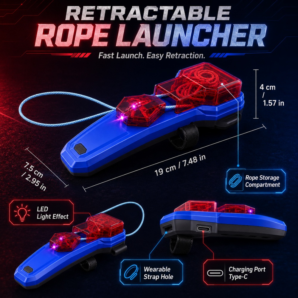 Rope Launcher Spider Web Shoot - Lighting ulasan dan harga