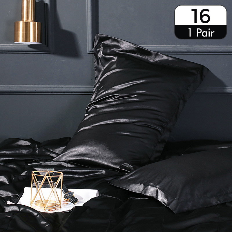 1 Pair Natural Mulberry Satin  - Satin Silk Pillowcase Hair Skin ulasan dan harga
