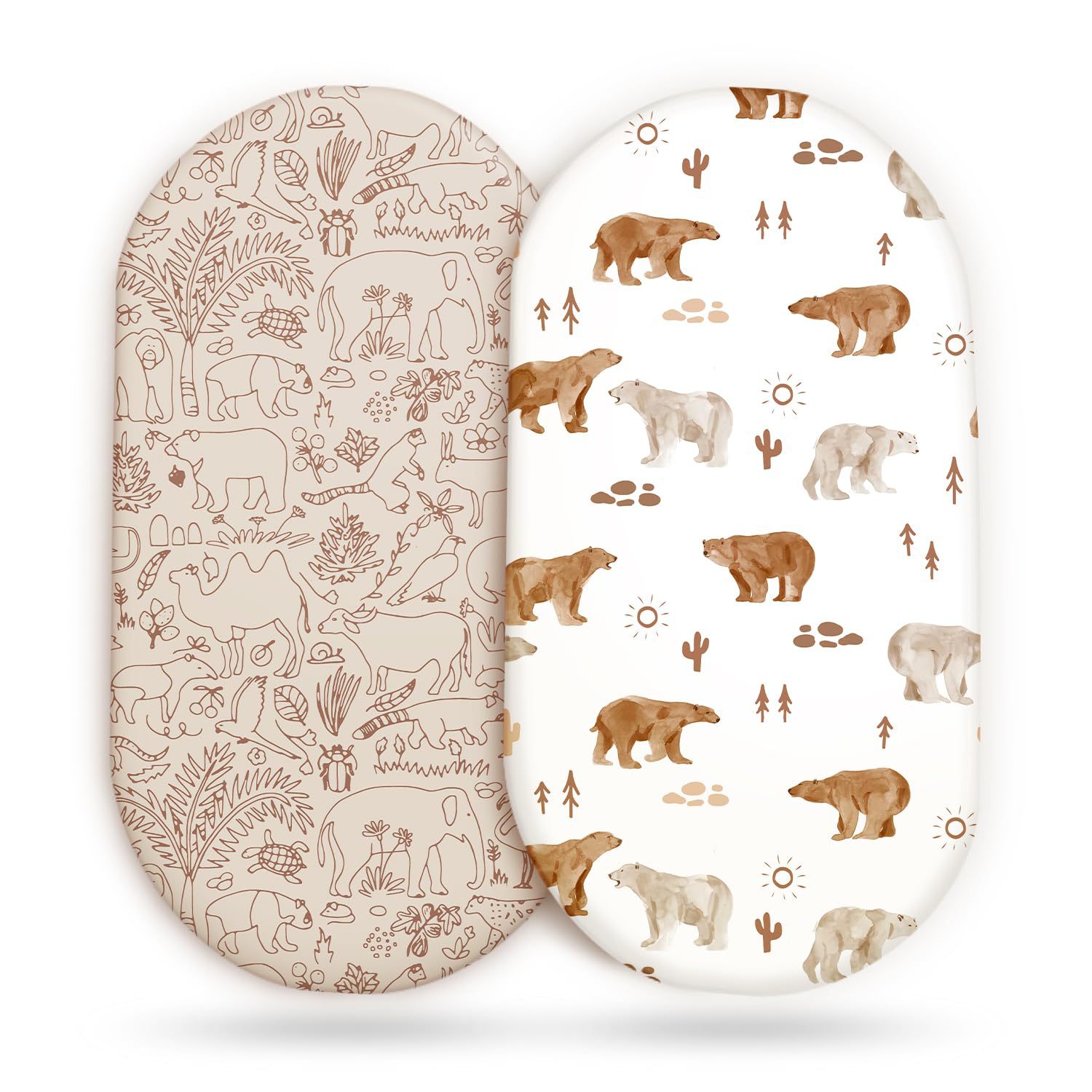 2PCS Baby Bassinet Sheet Musli - Muslin Cotton Bedspread ulasan dan harga