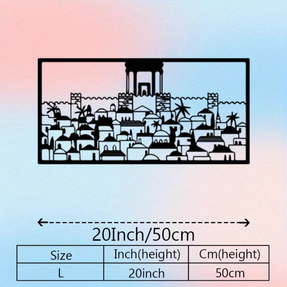 CIFBUY Metal Wall Art Jerusale - Home Decor ulasan dan harga